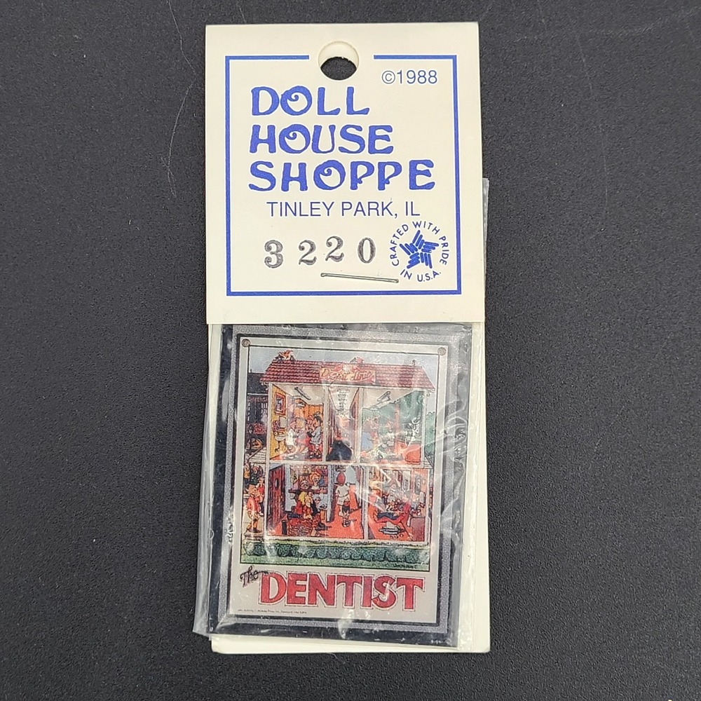 Doll House Shoppe 1:12 dollhouse miniatures #3220 Holladay Dentist NOS VTG